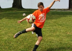 Check out our soccer player's SUPER COOL MOVES!